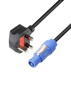 Adam Hall Cables 8101 PCON 0300 X GB - Cavo di alimentazione BS1363/A - PowerLink 1,5 mm² 3 m UK