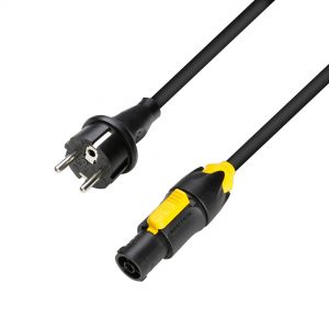 Adam Hall Cables 8101 T CON 1000 - Cavo di alimentazione CEE 7/7 - PowerCon True1 1,5 mm² 10 m