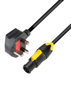 Adam Hall Cables 8101 TCON 0150 GB - Power Cord BS1363/A  Powercon True1 1,5 mm² 1,5 m