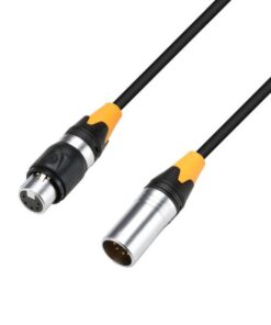 Adam Hall Cables K 4 DGH 0300 IP 65 - Cavo DMX AES/EBU da XLR maschio a 5 pin a XLR femmina IP65 3 m