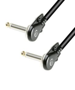 Adam Hall Cables K 4 IRR 0300 FL - Cavo strumenti con connettori angolari mono ultrapiatti da 6,35 mm 3 m