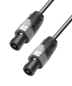 Adam Hall Cables K 4 S 415 SS 0500 - Cavo per altoparlanti 4 x 1,5 mm² connettore per altoparlanti standard a 4 poli a connettore per altoparlanti standard a 4 poli 5 m