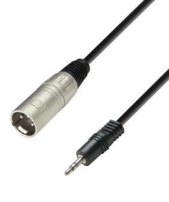 Adam Hall Cables K3 BWM 0100 - Cavo audio jack stereo da 3,5 mm Connettore a connettore XLR 1 m