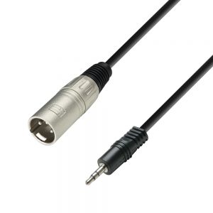 Adam Hall Cables K3 BWM 0100 - Cavo audio jack stereo da 3,5 mm Connettore a connettore XLR 1 m
