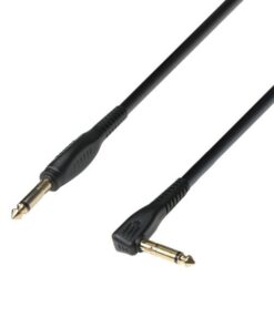 Adam Hall Cables K3 IPR 0600 P - Cavo Strumenti Jack mono da 6,3 mm a Jack Angolare mono da 6,3 mm 6 m