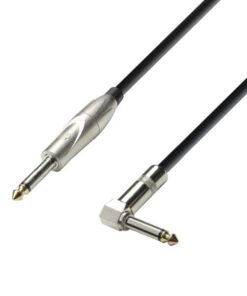 Adam Hall Cables K3 IPR 0900 - Cavo Strumenti Jack mono da 6,3 mm a Jack Angolare mono da 6,3 mm 9 m