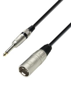 Adam Hall Cables K3 MMP 0300 - Cavo Microfono XLR maschio a Jack mono da 6,3 mm 3 m