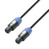 Adam Hall Cables K3 S225 SS 0200 - Cavo per altoparlanti 2 x 2,5 mm² Speakon connettore per altoparlanti standard a 4 poli a connettore per altoparlanti standard a 4 poli 2 m