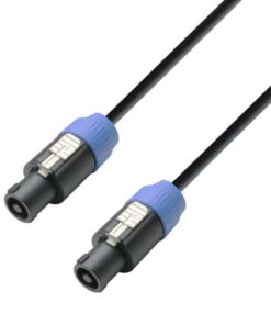 Adam Hall Cables K3 S225 SS 0500 - Cavo per altoparlanti 2 x 2,5 mm² Speakon connettore per altoparlanti standard a 4 poli a connettore per altoparlanti standard a 4 poli 5 m