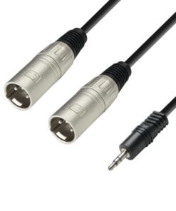 Adam Hall Cables K3 YWMM 0600 - Audio Cable 3.5 mm Jack stereo to 2 x XLR male 6 m