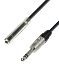 Adam Hall Cables K4 BOV 0300 - Prolunga cuffie presa jack stereo da 6,3 mm a jack stereo da 6,3 mm 3 m
