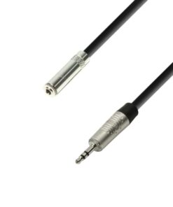 Adam Hall Cables K4 BYVW 0300 - Prolungamento cuffie da 3,5 mm jack stereo a 3,5 mm jack stereo, 3 m