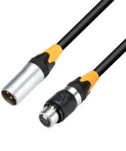 Adam Hall Cables K4 DHM 0020 IP 65 -  DMX Adapter 5-pin XLR female to 3-pin XLR male 20 cm, IP65