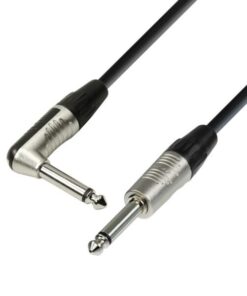 Adam Hall Cables K4 IPR 0600 - Cavo strumenti REAN jack mono da 6,3 mm a jack angolare mono da 6,3 mm 6 m