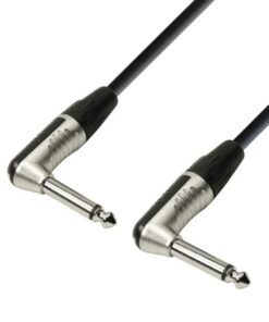 Adam Hall Cables K4 IRR 0060 - Cavo strumenti REAN jack angolare mono da 6,3 mm a jack angolare mono da 6,3 mm 0,6 m