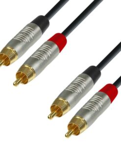 Adam Hall Cables K4 TCC 0030 - Cavo audio REAN 2 x RCA maschio a 2 x RCA maschio 0,3 m