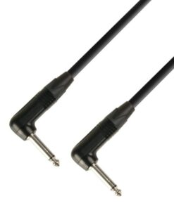 Adam Hall Cables K5 IRR 0030 - Cavo strumenti Neutrik jack angolare mono da 6,3 mm a jack angolare mono da 6,3 mm 0,3 m