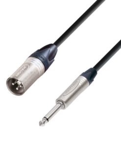Adam Hall Cables K5 MMP 0300 - Cavo Microfono Neutrik XLR maschio a Jack mono da 6,3 mm 3 m