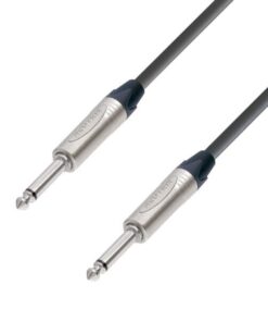 Adam Hall Cables K5 S215 PP 0300 - Cavo per altoparlanti 2 x 1,5 mm² Neutrik jack mono da 6,3 mm a jack mono da 6,3 mm 3 m