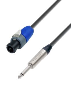 Adam Hall Cables K5 S225 PS 0150 - Cavo per altoparlanti 2 x 2,5 mm² Neutrik Speakon a 2 poli a jack mono 6,3 mm 1,5 m