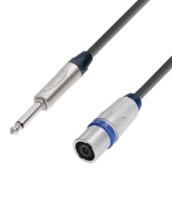 Adam Hall Cables K5 S225 PX 0030 - Cavo per altoparlanti 2 x 2,5 mm² Neutrik Speakon a 4 poli a jack mono 6,3 mm 0,3 m
