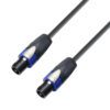 Adam Hall Cables K5 S240 NN 1500 - Cavo per altoparlanti 2 x 4 mm² Neutrik Speakon a 4 poli a Speakon a 4 poli 15 m