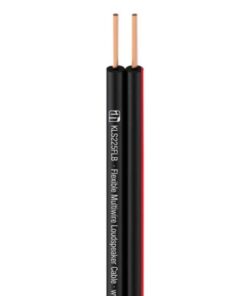 Adam Hall Cables KLS 225 FLB - Cavo per altoparlanti flessibile, a filo sottile, 2 x 2,5 mm², nero