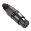 Adam Hall Connectors 7849 - Connettore XLR femmina nero