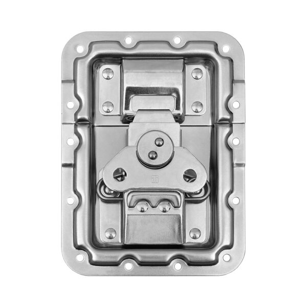 Adam Hall Hardware 172572 - Chiusura a Farfalla grande sagomata Profondità 9 mm con Protezione Rivetti