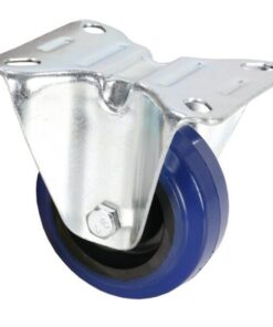 Adam Hall Hardware 372071 - Ruota Fissa 80 mm con Ruota blu