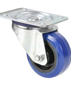 Adam Hall Hardware 372081 - Ruota Orientabile 80 mm con Ruota blu