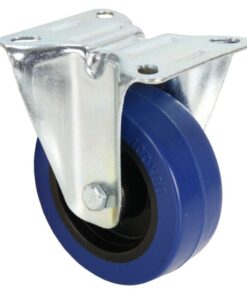 Adam Hall Hardware 372141 - Ruota Fissa 100 mm con Ruota blu