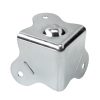 Adam Hall Hardware 4005-05 - Angolo a tre fianchi con piede integrato raggio interno da 5 mm