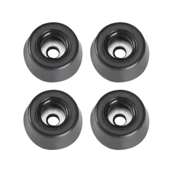 Adam Hall Hardware 4903 M4 AH - Bustina con set di 4 piedi in gomma 20 x 9 mm colore nero