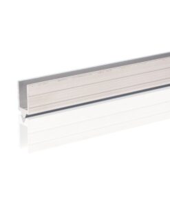 Adam Hall Hardware 6206 M - Profilo di Chiusura in alluminio maschio per Materiale da 10 mm