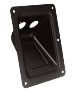 Adam Hall Hardware 87160 - Piastra di Montaggio nera per 2 XLR o Prese Speakon
