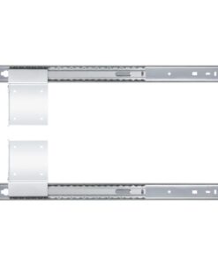 Adam Hall Hardware 873901 - Guida Scorrevole a Estrazione per Porte Scorrevoli