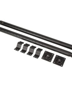 Adam Hall Hardware 87991 - Set gambe da tavolo telescopico a cremagliera, estensibile da 73 a 118 cm