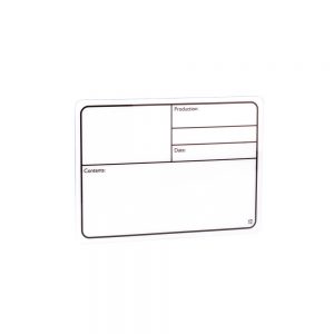 Adam Hall Hardware 88001 - Targhetta Scrivibile in plastica bianca autoadesiva 177x127mm