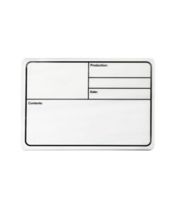 Adam Hall Hardware 88001 M - Targhetta di identificazione di plastica magnetica bianca 177 x 127 mm