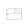 Adam Hall Hardware 88002 - Targhetta Scrivibile in plastica bianca autoadesiva 220 x 150mm