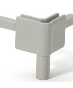 Adam Hall Hardware Q 4502 FAG - Angolo femmina grigio alluminio per Profilo di Chiusura