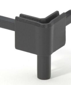 Adam Hall Hardware Q 4502 FDG - Angolo femmina grigio scuro per Profilo di Chiusura