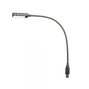 Adam Hall Stands SLED 1 ULTRA USB C - Lampada a collo di cigno USB con 4 COB LED e la selezione del colore