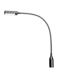 Adam Hall Stands SLED 1 ULTRA XLR 3 C - Lampada a collo di cigno XLR a 3 poli con 4 COB LED e la selezione del colore