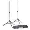 Adam Hall Stands SPS 023 SET - Set di Supporti per Casse con 2 Supporti per Casse con Borsa