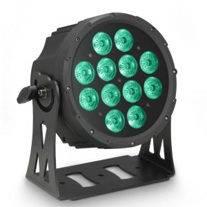 Cameo FLAT PRO 12 - Proiettore PAR RGBWA PIATTO a 12 LED da 10 W in alloggiamento nero