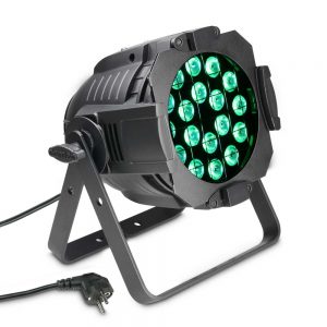 Cameo P ST 64 Q 8W - Proiettore PAR RGBW a 18 LED a quattro colori da 8W in alloggiamento nero