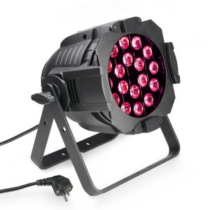 Cameo Studio PAR 64 CAN TRI 3W - Proiettore PAR RGB a 18 LED tricolore da 3 W in alloggiamento nero
