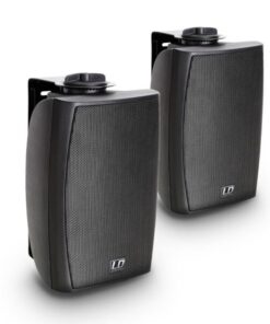 LD Systems Contractor CWMS 42 B 100 V - Altoparlante a parete da 4" a 2 vie, 100 V, nero (coppia)